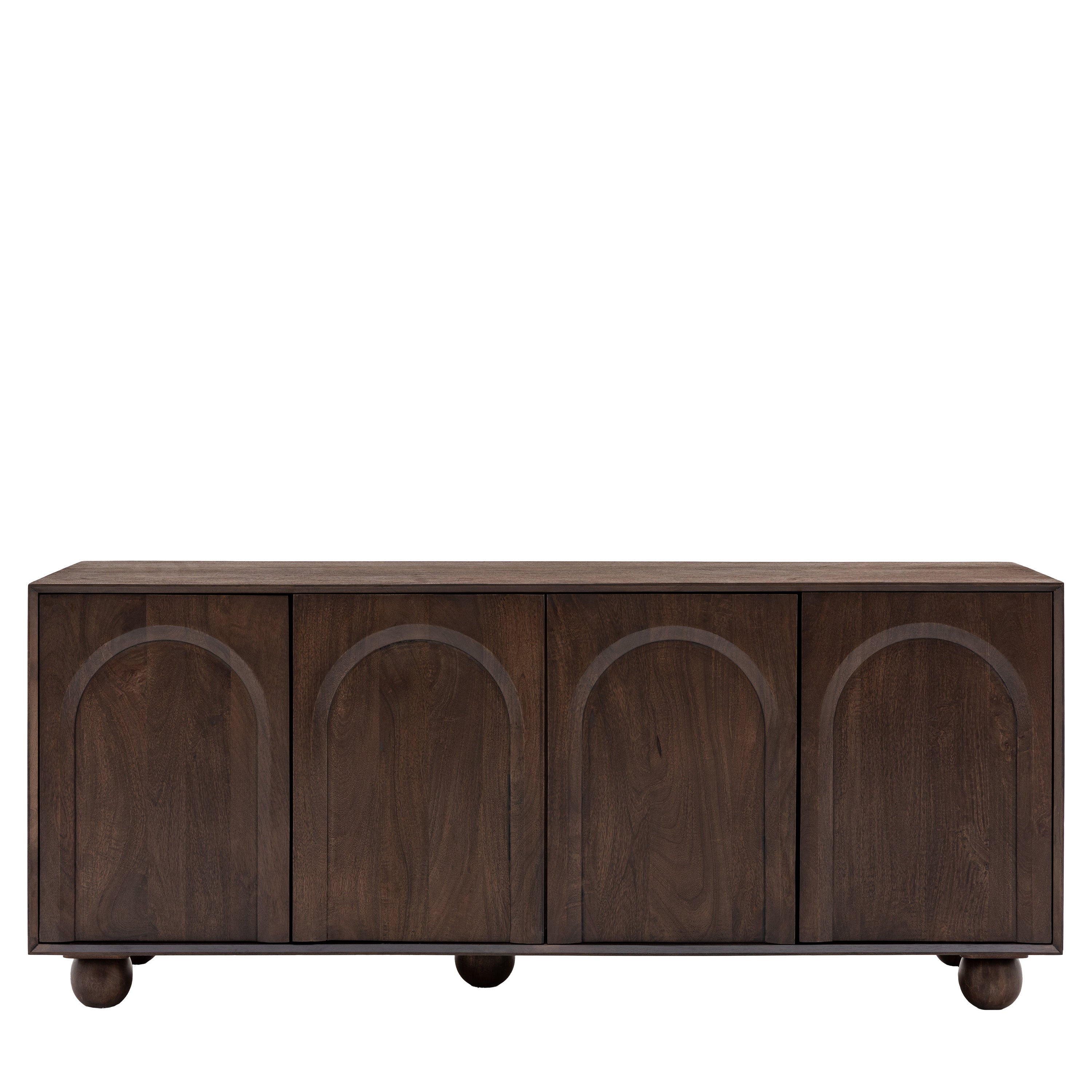 Hank Carved Brown Mango Wood Sideboard